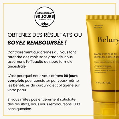 Maschera notturna alla curcuma e collagene